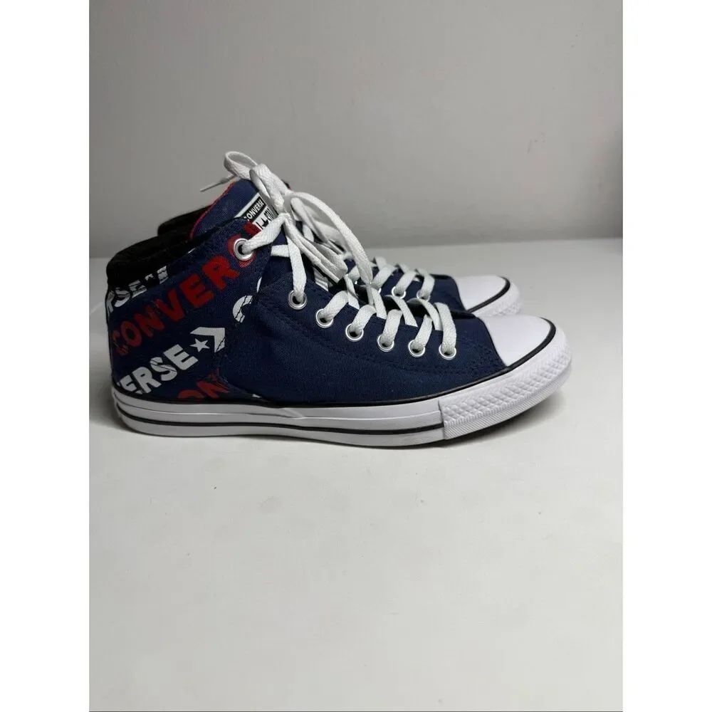 NWOT Converse CTAS High Street Hi Men’s Navy Red White Sneakers 166364F Sz9*Note